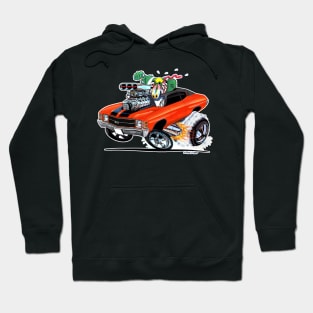 MONSTER MUSCLE orange 1971 Chevelle Hoodie